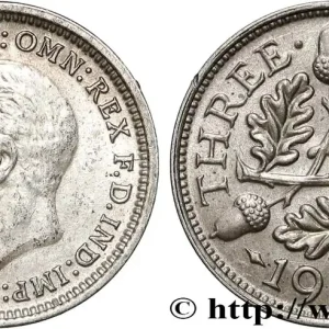 ROYAUME-UNI 3 Pence Georges VI 1935 fwo_831841 Monde Nouveauté