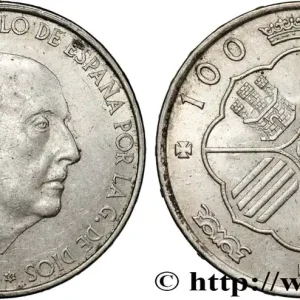 Authentique ESPAGNE 100 Pesetas Francisco Franco (1966 dans les étoiles) 1966 Madrid fwo_831847 Monde