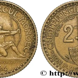 MONACO 2 Francs émission du Crédit Foncier de Monaco 1924 Poissy fwo_831859 Monde Satisfait Ou Remboursé