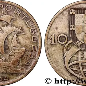 Gros Lot PORTUGAL 10 Escudos 1954 fwo_957337 Monde