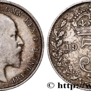 Réduction ROYAUME-UNI 3 Pence Édouard VII 1909 fwo_957330 Monde