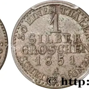 ALLEMAGNE - SCHWARZBOURG-SONDERSHAUSEN 1 Silbergroschen 1858 Berlin fwo_831647 Monde Commander Maintenant