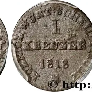 ALLEMAGNE - ROYAUME DE WURTTEMBERG - GUILLAUME I 1 Kreuzer 1818 fwo_831732 Monde Offre Exclusive