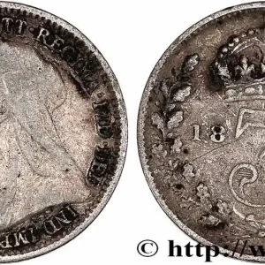 ROYAUME-UNI 3 Pence Victoria “Old Head” 1895 fwo_775090 Monde Original