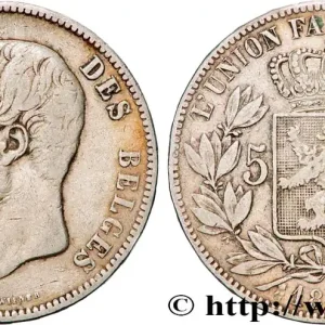 BELGIQUE 5 Francs Léopold II 1873 fwo_792692 Monde Paiement Sécurisé