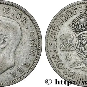 Populaire ROYAUME-UNI 1 Florin (2 Shillings) Georges VI 1941 fwo_793845 Monde