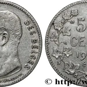 Prix Bas BELGIQUE 50 Centimes Léopold II légende en français 1909 fwo_810050 Monde