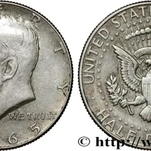 Soldes ÉTATS-UNIS D'AMÉRIQUE 1/2 Dollar Kennedy 1965 Philadelphie fwo_811435 Monde