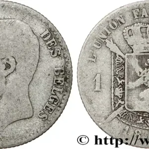 BELGIQUE 1 Franc Léopold II légende française 1867 fwo_812281 Monde Haute Qualité
