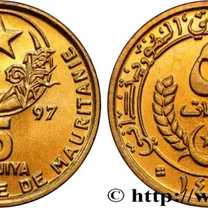 Prix Cassé MAURITANIE 5 Ouguiya AH 1418 1997 fwo_813923 Monde