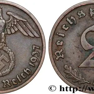 ALLEMAGNE 2 Reichspfennig 1937 Berlin fwo_818839 Monde Expédition Rapide