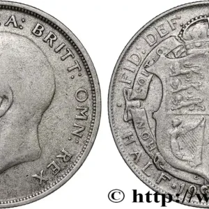Prix Cassé ROYAUME-UNI 1/2 Crown Georges V 1920 fwo_822405 Monde