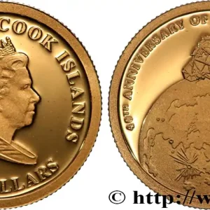ÎLES COOK 10 Dollar Proof 40e anniversaire Apollo 11 2009 fwo_822581 Monde Livraison Mondiale