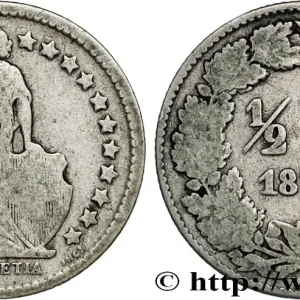 SUISSE 1/2 Franc Helvetia 1879 Berne - B fwo_827229 Monde Paiement Sécurisé