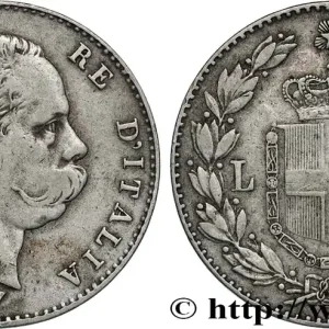 ITALIE 1 Lire Humbert Ier 1887 Milan fwo_827324 Monde Premium