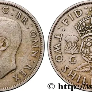 ROYAUME-UNI 1 Florin (2 Shillings) Georges VI 1950 fwo_827568 Monde Bon Marché