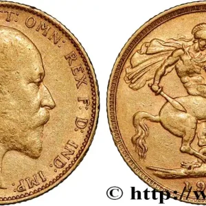 Prix Promo OR, PALLADIUM ET PLATINE INVESTISSEMENT 1 Souverain Édouard VII 1902 Londres fwo_832663 Monde