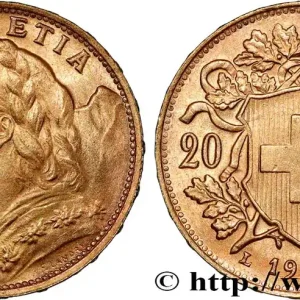 OR, PALLADIUM ET PLATINE INVESTISSEMENT 20 Francs "Vreneli" 1935 Berne fwo_832676 Monde Acheter En Ligne