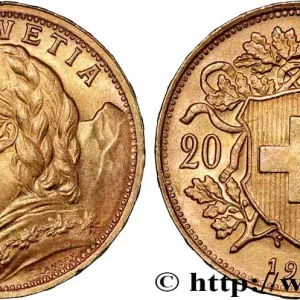 Populaire OR, PALLADIUM ET PLATINE INVESTISSEMENT 20 Francs or "Vreneli" 1947 Berne fwo_832681 Monde