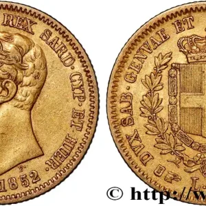 Must-Have OR, PALLADIUM ET PLATINE INVESTISSEMENT 20 Lire Victor Emmanuel II 1852 Turin fwo_832689 Monde