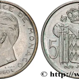 Quantité Limitée MONACO 5 Francs Rainier III 1960 Paris fwo_833114 Monde