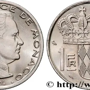 Offre Exclusive MONACO 1 Franc Rainier III 1974 Paris fwo_833133 Monde
