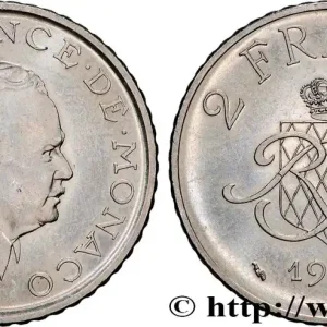 Prix Réduit MONACO 2 Francs Rainier III 1982 Paris fwo_833148 Monde