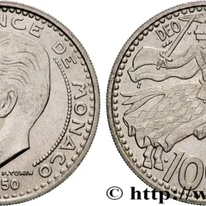 Meilleure Qualité MONACO 100 Francs Rainier III 1950 Paris fwo_833182 Monde