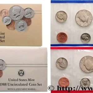 Meilleur Prix ÉTATS-UNIS D'AMÉRIQUE Série 13 monnaies - Uncirculated Coin 1988 fwo_716647 Monde
