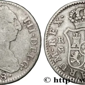 Réduction ESPAGNE 2 Reales Charles III 1778 Madrid fwo_829945 Monde