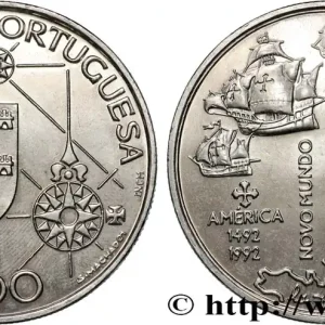 Expédié Aujourd’hui PORTUGAL 200 Escudos 500e anniversaire découverte de l’Amérique, Colomb et ses navires 1992 Lisbonne fwo_690140 Monde