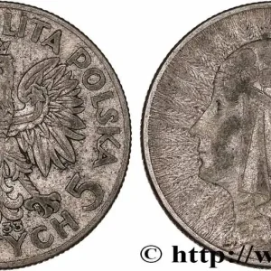 POLOGNE 5 Zlotych reine Jadwiga 1933 Varsovie fwo_777241 Monde Garantie Incluse