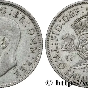 Livraison Gratuite ROYAUME-UNI 1 Florin (2 Shillings) Georges VI 1942 fwo_793825 Monde