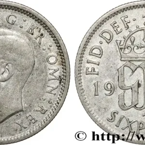ROYAUME-UNI 6 Pence Georges VI 1942 fwo_810000 Monde Livraison Express