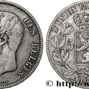 Commande En Gros BELGIQUE 5 Francs Léopold II 1873 fwo_813737 Monde