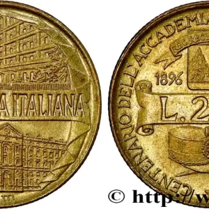 ITALIE 200 Lire centenaire Académie de la Guardia di Finanza 1996 Rome - R fwo_814613 Monde Promotion