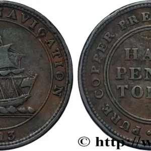 Offre Spéciale ROYAUME-UNI (TOKENS) 1/2 Penny token 1813 fwo_818018 Monde