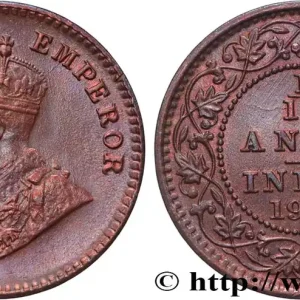 INDES BRITANNIQUES 1/12 Anna (1 Pie) Georges V 1933 Calcutta fwo_822147 Monde Gros Lot