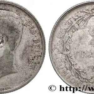 BELGIQUE 2 Francs Albert Ier légende française 1910 fwo_822329 Monde Top Vente
