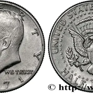 ÉTATS-UNIS D'AMÉRIQUE 1/2 Dollar Kennedy 1971 Philadelphie fwo_833762 Monde Offre Limitée