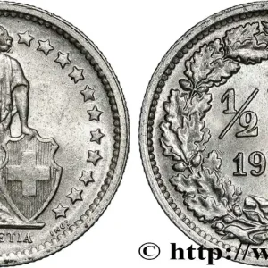 SUISSE 1/2 Franc Helvetia 1965 Berne fwo_833767 Monde Dernier Modèle