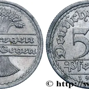 ALLEMAGNE 50 Pfennig gerbe de blé “sich regen bringt segen“ 1921 Berlin - A fwo_833976 Monde Retour Gratuit