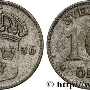 Meilleure Vente SUÈDE 10 Ore Gustave V 1936 fwo_833876 Monde