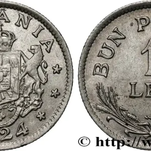 Pas Cher ROUMANIE 1 Leu emblème 1924 Poissy fwo_833880 Monde