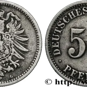 Livraison Mondiale ALLEMAGNE 50 Pfennig Empire aigle impérial 1876 Karlsruhe - G fwo_833881 Monde