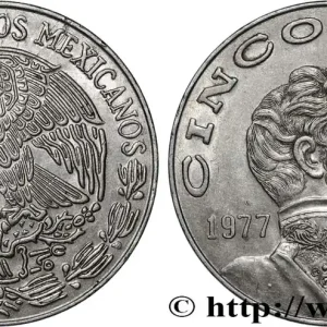 MEXIQUE 5 Pesos Vicente Guerrero 1977 Mexico fwo_833887 Monde Marque