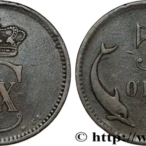 Acheter Direct DANEMARK 5 Ore Christian IX 1874 Copenhague fwo_833972 Monde