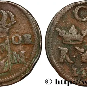 SUÈDE 1/6 Ore Charles XII de Suède 1718 Dresde fwo_834030 Monde Acheter Direct