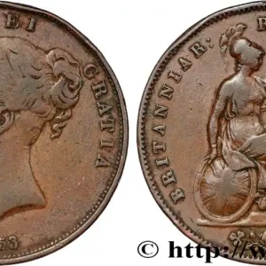 ROYAUME-UNI 1 Penny Victoria “tête jeune” 1853 fwo_834053 Monde Prix Bas