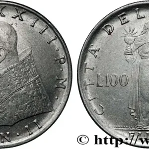 Quantité Limitée VATICAN ET ÉTATS PONTIFICAUX 100 Lire Jean XXIII an II 1960 Rome fwo_834136 Monde